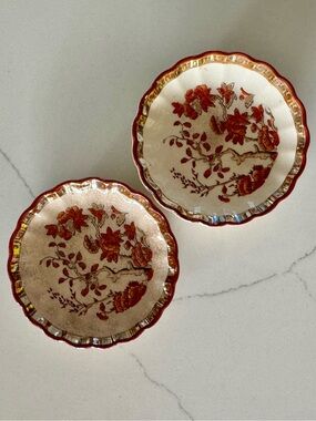 Set of 2 Antique Butter Pats